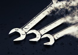 Metal wrench picture