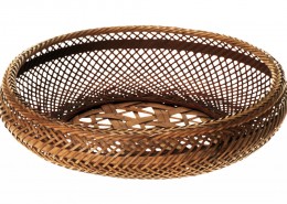 Old bamboo basket picture